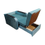 Кресло-кровать «Аккорд» 70 см. бок с декором