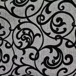 Рогожка серый завиток